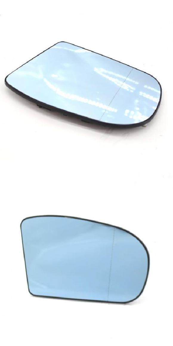 ホワイト＆ブルー バックミラー レンズ ガラス 適用: メルセデス・ベンツ Cクラス W203 W211 2000-2006 左 ブルー・右 ブルー AL-MM-4123 AL