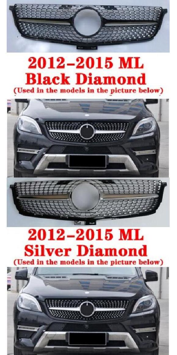 フロント グリル グリル バンパー ベンツ M クラス ML W163 ML300 ML350 ML320 ML500 1998年-2005年 エンジン 冷却 Grid 適用: メルセデス・ベンツ ML クラス W164 W166 2006-2015 ミドル