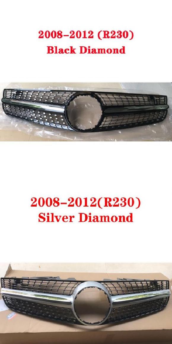 適用: メルセデス・ベンツ X SLK SLC SL R172 R230 R231 W217 ミドル グリル ABS プラスチック GT フロント バンパー フード グリル スタイル 21・スタイル 22 AL-MM-4197 AL