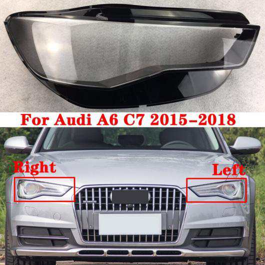 フロント ヘッドライト レンズ カバー 適用: アウディ/AUDI A6 C7 2015-2018 オート シェル ヘッドランプ ランプシェード ガラス ランプの通販は
