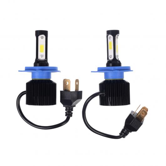 2ピース LED ヘッドライト オート ヘッドランプ フォグライト H1 H3 H4 H7 H8 H11 9005 9006 72W 8lm バルブ ロー ビーム ハイ ビーム ライト H4(9003) AL-MM-4381 AL