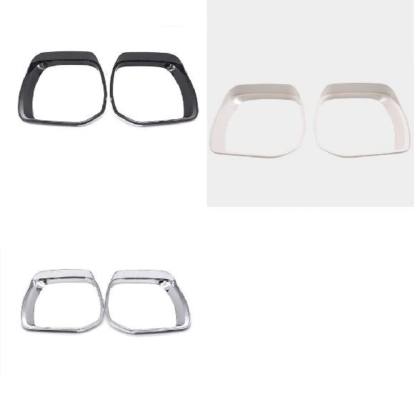 2ピース バックミラー ミラー フレーム 装飾 カバー トリム ステッカー 適用: 日産 パトロール Y62 アルマダ 2013-2020 ブラック〜シルバー AL-MM-4528 ALの通販は