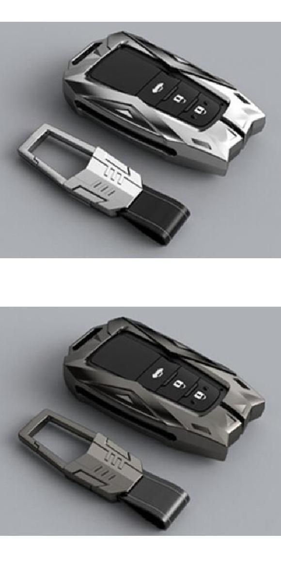 キー シェル 適用: トヨタ RAV4 2019 2020 カムリ XV70 CHR 2018 2019 2020 スマート リモート キーケース カバー タイプ1 シルバー・タイプ1 ブラック AL-MM-4540 AL