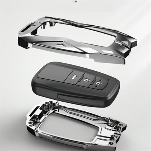 キー シェル 適用: トヨタ カムリ XV70 2018 2019 2020 スマート リモート キーケース カバー タイプ1 シルバー・タイプ1 ブラック AL-MM-4541 AL_7
