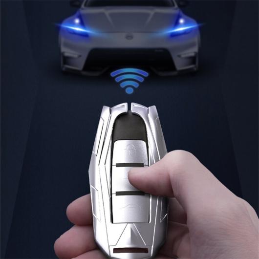 キー キーチェーン 適用: 日産 キャシュカイ J11 J10 X-トレイル キックス ティーダ ノート ジューク セントラ スマート リモート タイプ2 シルバー・タイプ2 ブラック AL-MM-4548 AL_4