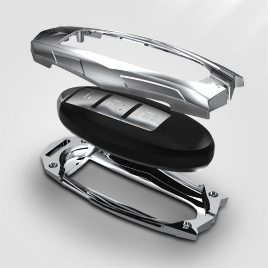 キー キーチェーン 適用: 日産 キャシュカイ J11 J10 X-トレイル キックス ティーダ ノート ジューク セントラ スマート リモート タイプ2 シルバー・タイプ2 ブラック AL-MM-4548 AL_6