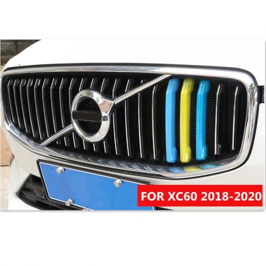 グリル カバー トリム 適用: ボルボ/VOLVO XC60 2018 2019 2020 グリル ステッカー 装飾 グリル トリム ストリップ スポーツスタイル・スウェーデンスタイル AL-MM-4559 AL