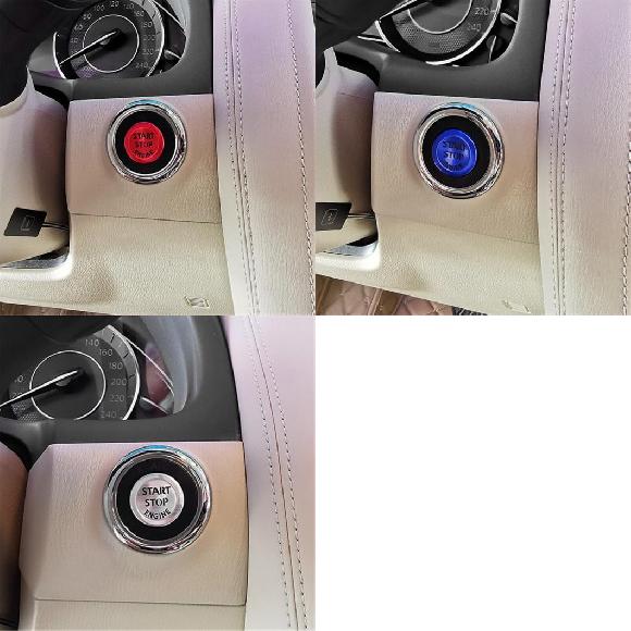 AL イグニッション スイッチ カバー スタート ストップ エンジン カバー ボタン ステッカー キーレス システム 適用: 日産 パトロール Y62 2013-2020 レッド〜シルバー AL-MM-4605の通販は 5,169円