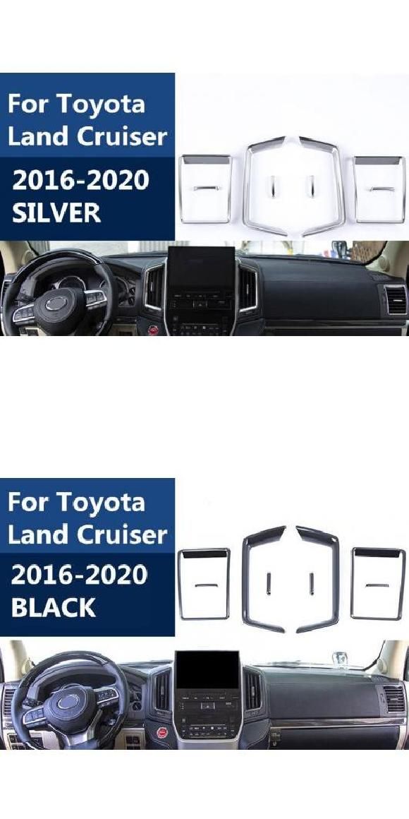 インテリア エアコン 吹き出し口 AC 装飾 フレーム カバー トリム 適用: トヨタ ランドクルーザー 200 LC200 2008-2015 2016-2018 16-20 シルバー・16-20 ブラック AL-MM-4613 ALの通販は 12,351円