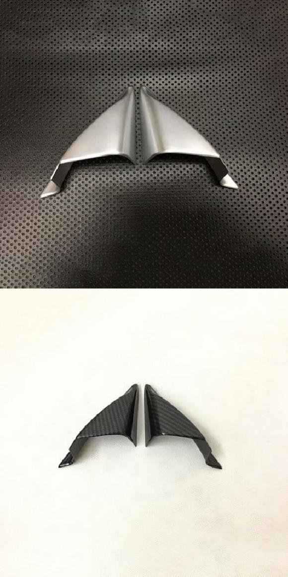 クローム カーボンファイバー インテリア フロント ウインドウ サイド トライアングル コーナー カバー トリム A ピラー トライアングル カバー 適用: マツダ CX-5 CX5 2018 シルバー・カーボン調 AL-MM-4751 ALの通販は 8,219円