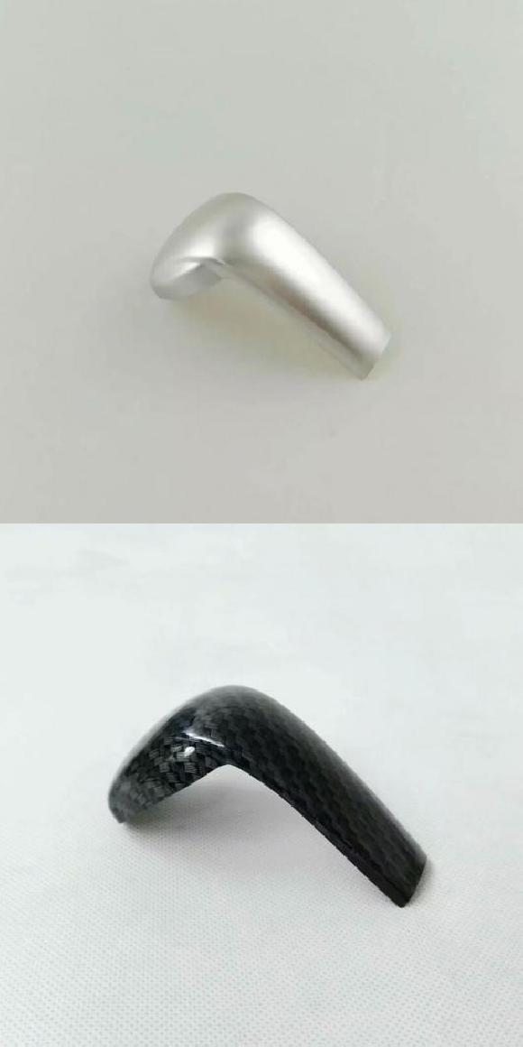 カーボンファイバー ギア シフト ノブ コントロール パネル ギア ヘッド フレーム カバー トリム ステッカー 適用: マツダ CX-5 CX5 CX 5 2018 2019 アクセサリー シルバー・カーボン調 AL-MM-4752 ALの通販は 8,532円