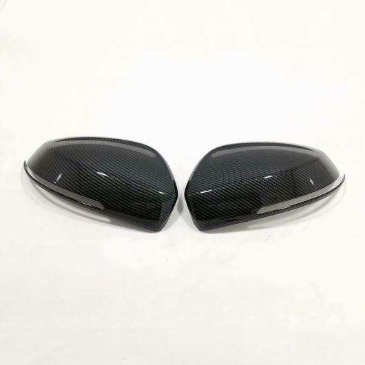 リア ビュー バックミラー サイド ミラー カバー 装飾 トリム フレーム 適用: フォルクスワーゲン/VOLKSWAGEN ティグアン L 17-18 カーボンファイバー・17-18 シルバー AL-MM-4800 AL_4