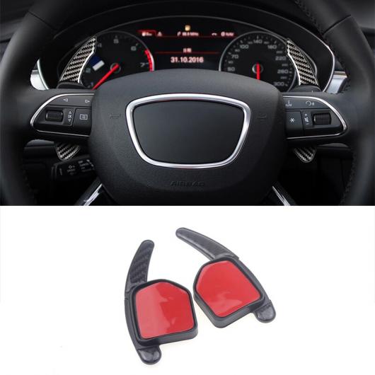 カーボンファイバー ステアリング ホイール シフト エクステンション シフター パドル 適用: アウディ/AUDI A3 S3 A4 S4 B8 A5 S5 A6 S6 A8 R8 Q5 Q7 TT DSG AL-MM-4891 AL