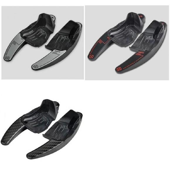 AL ABS スポーツ ステアリング ホイール パドル 拡張 DSG ダイレクト シフト ギア パドル エクステンション 適用: VW ティグアン ゴルフ 6 MK5 MK6 ジェッタ GTI R20 R3 ホワイト〜カーボン調 AL-MM-4893