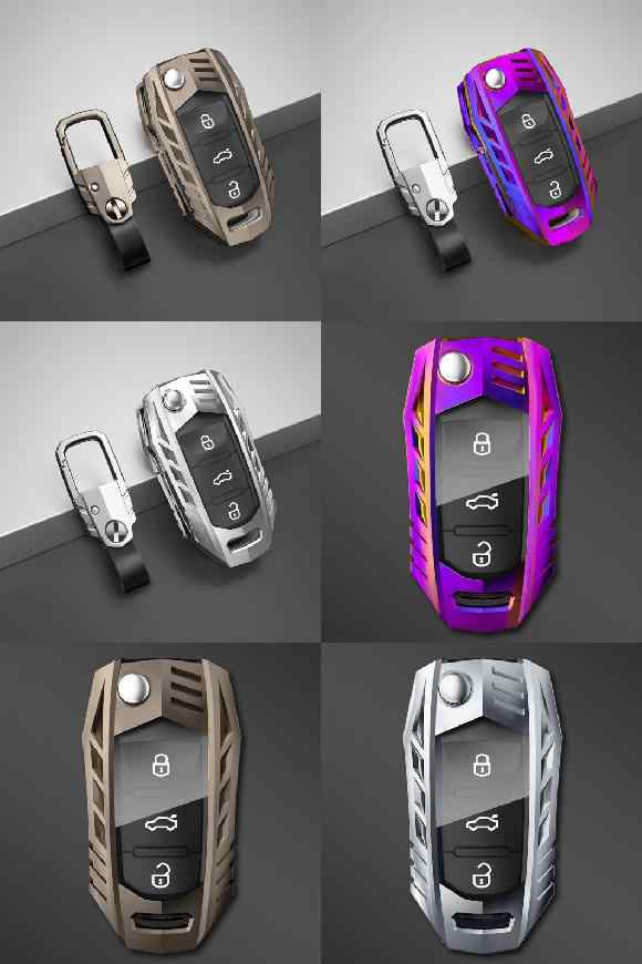 亜鉛 合金 キー カバー ケース 適用: フォルクスワーゲン/VOLKSWAGEN VW ポロ ティグアン パサート B5 B6 B7 ゴルフ イオス シロッコ グの通販は