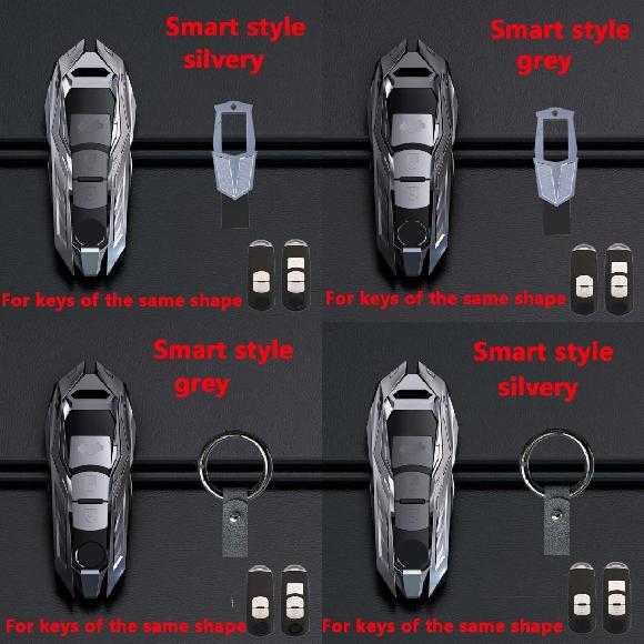 亜鉛 合金 リモート キーケース カバー シェル 適用: MAZDA2 3 5 6 アテンザ アクセラ デミオ CX-4 CX-5 CX5 CX-3 CX7 CX-9 2016 2017 タイプ A シルバー〜タイプ B シルバー AL-MM-5050 AL