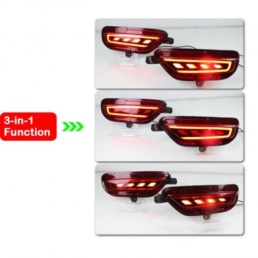 LED リア バンパー リフレクター ライト 適用: マツダ CX-5 CX5 2017 2018 2019 LED リア バンパー ブレーキ ライト ダイナミック ターン ライト AL-MM-5481 AL_5
