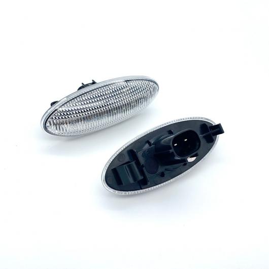 2ピース エラー クリア レンズ フロント LED サイドマーカー ライト アンバー ターンシグナルランプ 適用: トヨタ ヤリス ヴィッツ ヴィッツ ヤリス RAV4 カローラ ヴァーソ クリア AL-MM-5521 AL_3