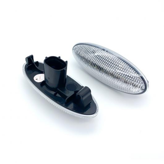 2ピース エラー クリア レンズ フロント LED サイドマーカー ライト アンバー ターンシグナルランプ 適用: トヨタ ヤリス ヴィッツ ヴィッツ ヤリス RAV4 カローラ ヴァーソ クリア AL-MM-5521 AL_4