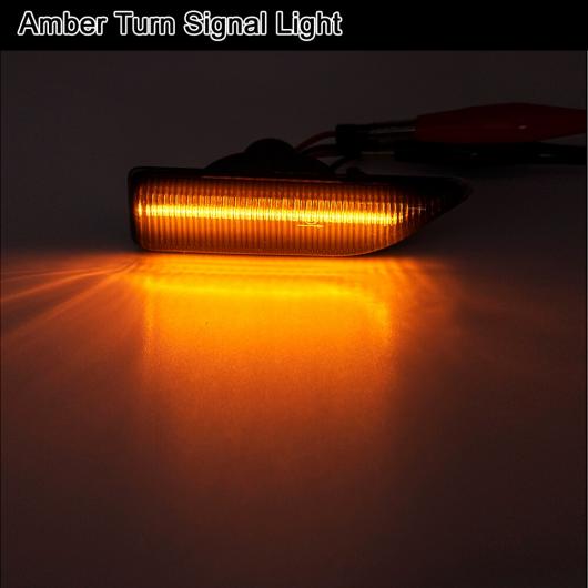 2ピース エラー スモーク レンズ LED サイドマーカー ライト アンバー ターンシグナルランプ 適用: ミニ クーパー カントリーマン F60 2017 2018 2019 2020 スモーク AL-MM-5549 ALの通販は