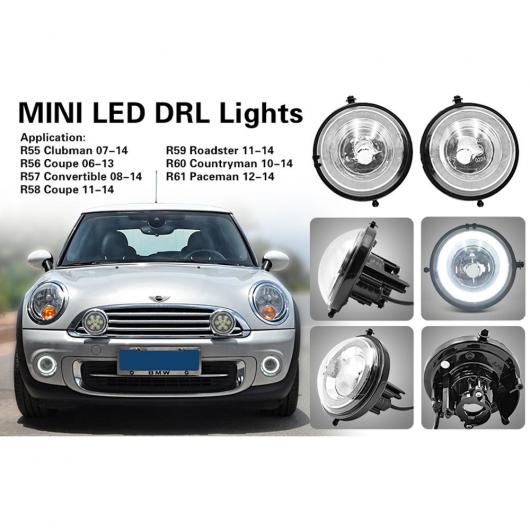 ホワイト LED HALO リング DRL デイタイム ランニング ライト 適用: ミニ クーパー S R56 R57 R58 R60 AL-MM-5577 AL 38,422円