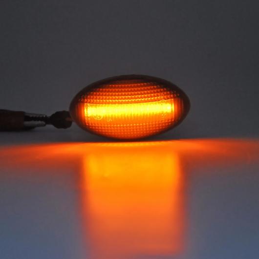 2ピース エラー LED サイドマーカー ライト アンバー ウインカー ウインカー インジケーター ランプ 適用: ミニ クーパー R50 02-06 R52 04-08 R53 02-06 AL-MM-5657 AL_5