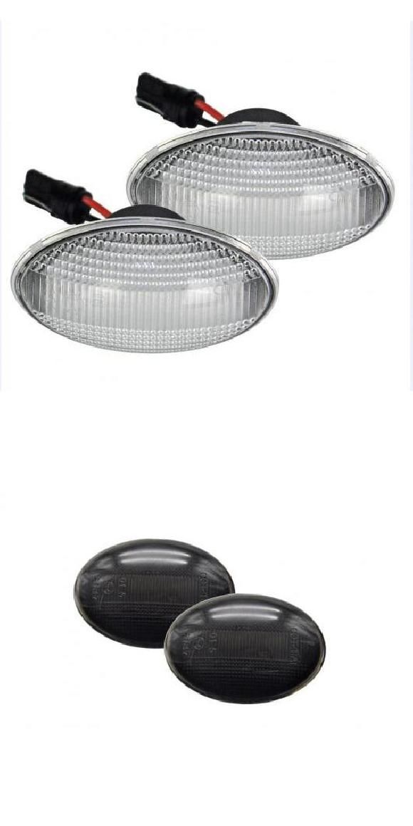 2ピース LED サイドマーカー ランプ アンバー ウインカー ライト 適用: ミニ R55 R55N クラブマン クーペ R57 R57N コンバーチブル R58 クーペ クリアレンズ・スモークレンズ AL-MM-5677 AL