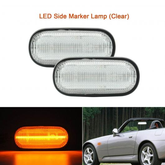 アンバー LED ライト LED サイド フェンダー マーカー ランプ 適用: ホンダ S2000 200-2009 S2K 33801 33851 S2A J02 023 スモーク・クリア AL-MM-5738 AL_5