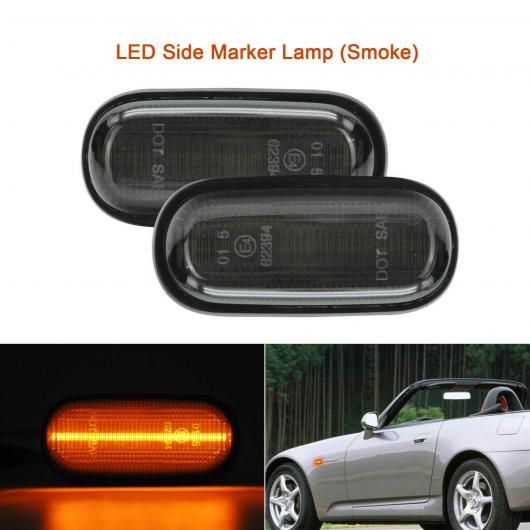 アンバー LED ライト LED サイド フェンダー マーカー ランプ 適用: ホンダ S2000 200-2009 S2K 33801 33851 S2A J02 023 スモーク・クリア AL-MM-5738 AL_3