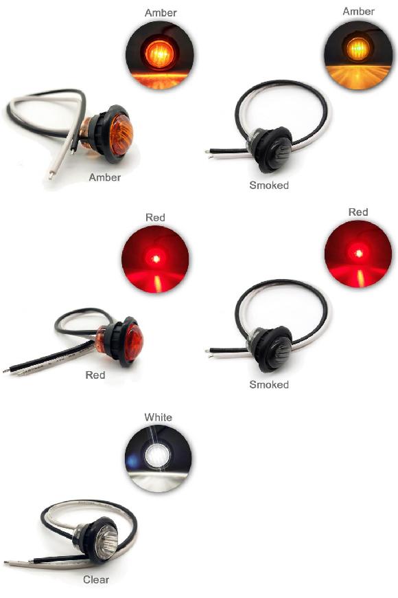 10ピース 3/4 23mm ラウンド LED サイド ライト 適用: トラック トレーラー バス ホワイト/アンバー/レッド LED ターン ライト アンバー イエローレンズ〜ホワイト クリアレンズ AL-MM-5769 ALの通販は 7,553円