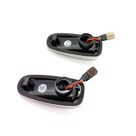 2ピース LED サイドマーカー ライト ダイナミック ターンシグナルライト 適用: ベンツ W124 W163 W210 W202 W140 W638 W208 W414 W670 W901 R129 R170 R171 スモーク・クリア AL-MM-5819 AL_3
