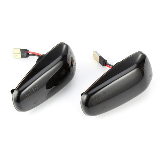 2ピース LED サイドマーカー ライト ダイナミック ターンシグナルライト 適用: ベンツ W124 W163 W210 W202 W140 W638 W208 W414 W670 W901 R129 R170 R171 スモーク・クリア AL-MM-5819 AL_4