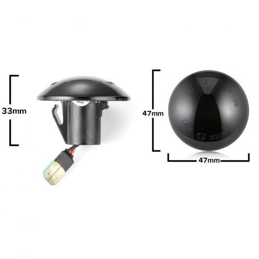 適用: ランド ローバー/ROVER レンジ ローバー/ROVER L322 2002-2012 ダイナミック アンバー LED ウインカー サイドマーカー ライト クリアレンズ・スモークレンズ AL-MM-5865 AL_4