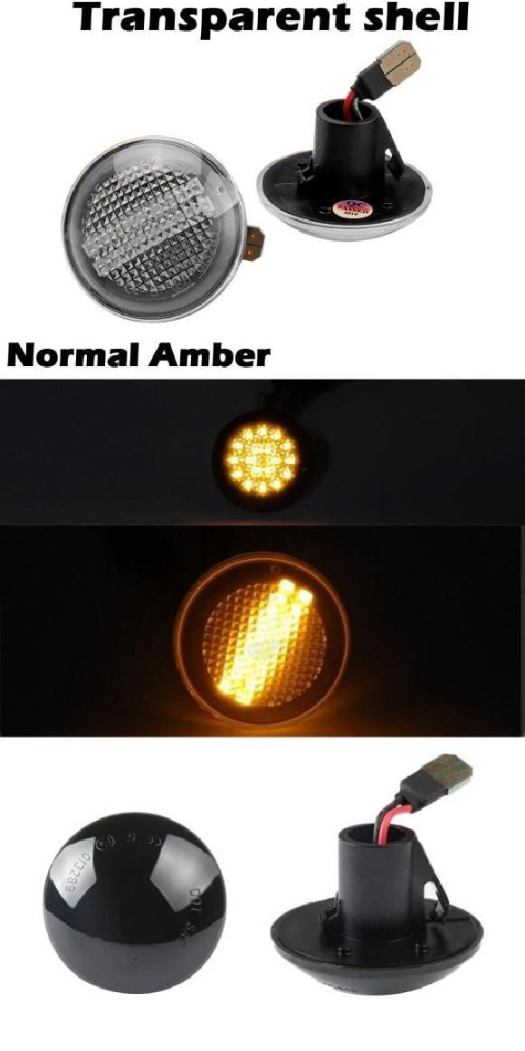 適用: ランド ローバー/ROVER レンジ ローバー/ROVER L322 2002-2012 ダイナミック アンバー LED ウインカー サイドマーカー ライト クリアレンズ・スモークレンズ AL-MM-5865 AL