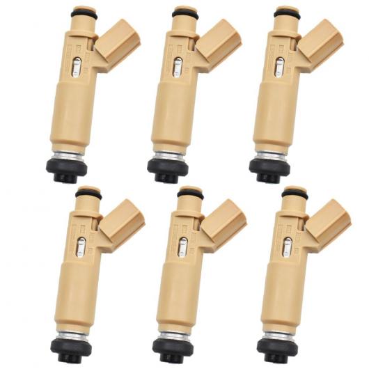 6ピース フューエル インジェクション ノズル 23209-22020 23250-22020 適用: トヨタ 1ZZ-FE カローラ アベンシス セリカ RAV4 AL-MM-5980 AL