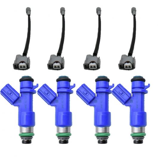 4ピース フューエル インジェクター プラグ 16450RWCA01 16450-RWC-A01 410cc 適用: アキュラ/ACURA ホンダ 07-12 ホンダ シビック インテグラ RSX K20 K24 B16 B18 AL-MM-6486 AL