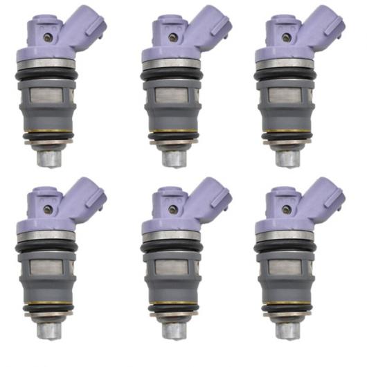 6ピース フューエル インジェクター 23250-76010 ノズル 適用: トヨタ 91-97 プレヴィア エスティマ 2.4L2TZFE 2325076010 エンジン インジェクション 2325079045 AL-MM-6681 AL
