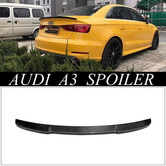カーボンファイバー エクステリア リア スポイラー テール トランク ウイング 装飾 適用: アウディ/AUDI A3 S3 セダン 4ドア 2014 2015 2016 AL-MM-7833 AL