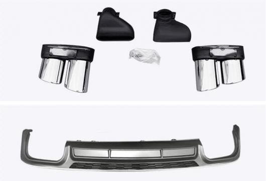 ABS リア バンパー トランク リップ スポイラー ディフューザー エキゾースト チップ 適用: アウディ/AUDI A6 S6 Sライン C8 2019 2020 2021 タイプ009 AL-MM-7848 AL_6