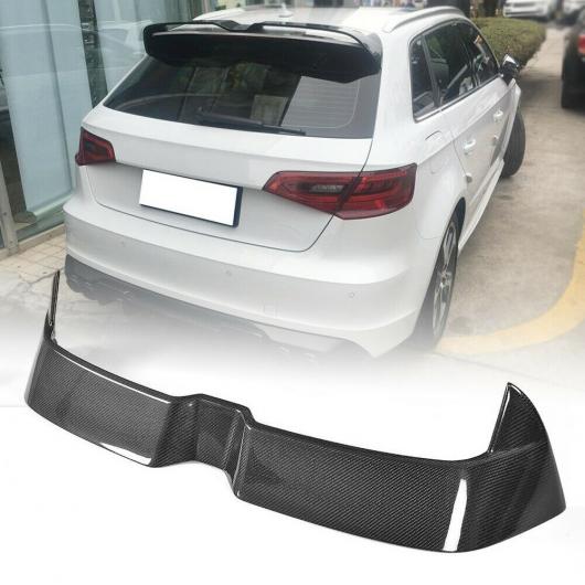 カーボンファイバー リア ルーフ スポイラー ウイング リップ 適用: アウディ/AUDI S3/A3 Sライン/A3 ハッチバック 2014-2020 エクステリア パーツ カーボン調 AL-MM-8123 AL