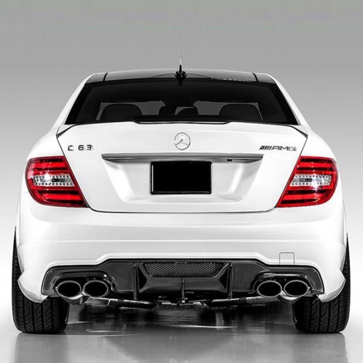 W204 C63 AMG カーボンファイバー リア バンパー リップ ディフューザー 適用: メルセデス・ベンツ 2011-2014 AL-MM-8151 AL