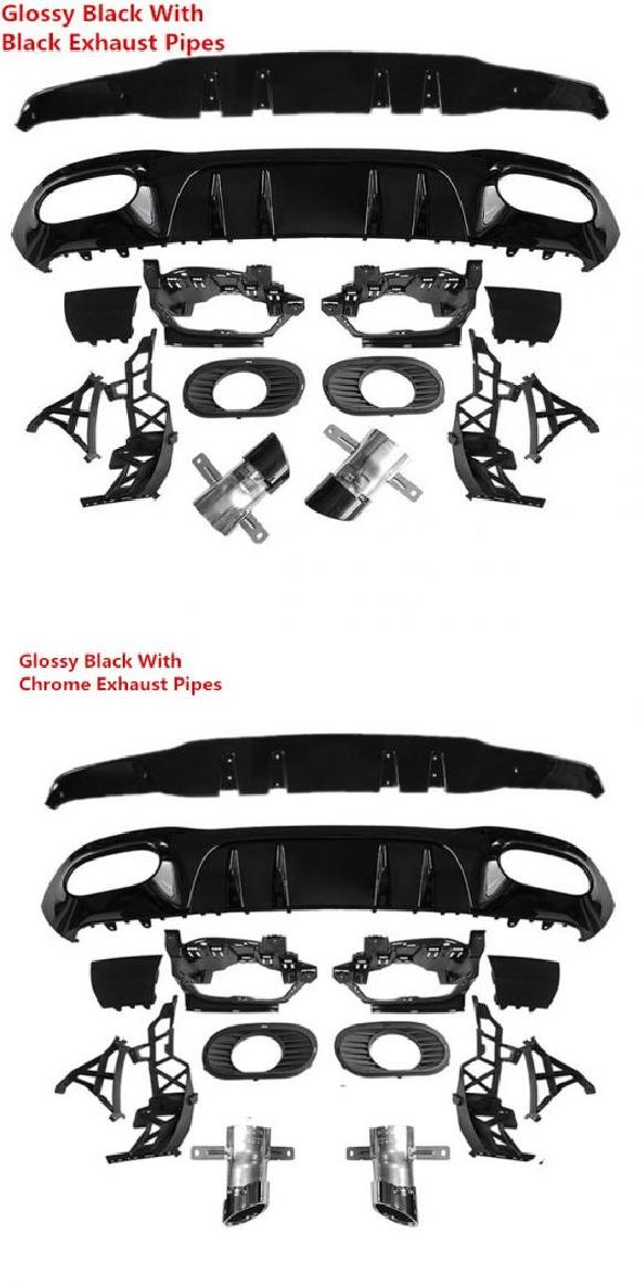 適用: 2019 メルセデス・ベンツ W177 ハッチバック AMG スタイリング A35 リア バンパー リップ ディフューザー マフラー エキゾースト ブラック マフラー・シルバー マフラー AL-MM-8234 ALの通販は 212,976円