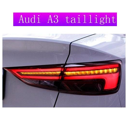 適用: アウディ/AUDI A3 2013-2019 アップグレード テールライト LED フォグライト リア ランプ DRL ブレーキ + パーク + シグナル 35W AL-MM-8348 AL