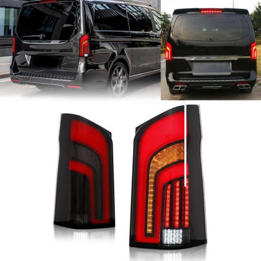 フル LED ダイナミック テール ライト スモーク レンズ 適用: メルセデス・ベンツ V-クラス ヴィト W447 2015-2020 AL-MM-8390 AL_2