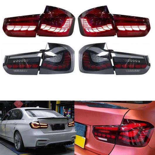 テール ライト アセンブリ 適用: 12-18 BMW 3シリーズ F30 F80 2013-2018 LED テール ランプ ウインカー リバース ライト タイプ B ブラック・タイプ B レッド AL-MM-8400 AL_5