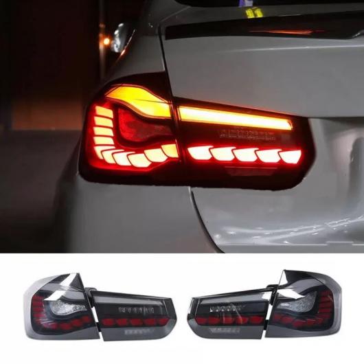 テール ライト アセンブリ 適用: 12-18 BMW 3シリーズ F30 F80 2013-2018 LED テール ランプ ウインカー リバース ライト タイプ B ブラック・タイプ B レッド AL-MM-8400 AL_3