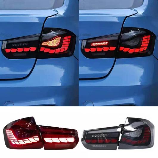 テール ライト アセンブリ 適用: 12-18 BMW 3シリーズ F30 F80 2013-2018 LED テール ランプ ウインカー リバース ライト タイプ B ブラック・タイプ B レッド AL-MM-8400 AL_4