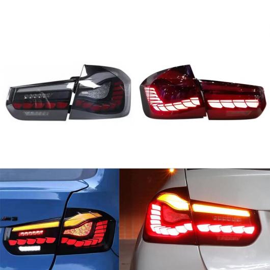 エクステリア オート ランプ リア LED ライト テール ランプ ウインカー 適用: BMW F30 M3 F80 2012-2019 LED DRL デイタイム ランニング ライト ブラック・レッド AL-MM-8411 AL_2