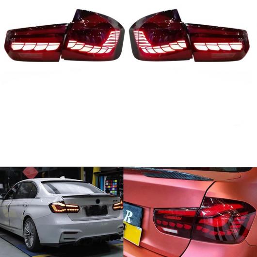 エクステリア オート ランプ リア LED ライト テール ランプ ウインカー 適用: BMW F30 M3 F80 2012-2019 LED DRL デイタイム ランニング ライト ブラック・レッド AL-MM-8411 AL_3