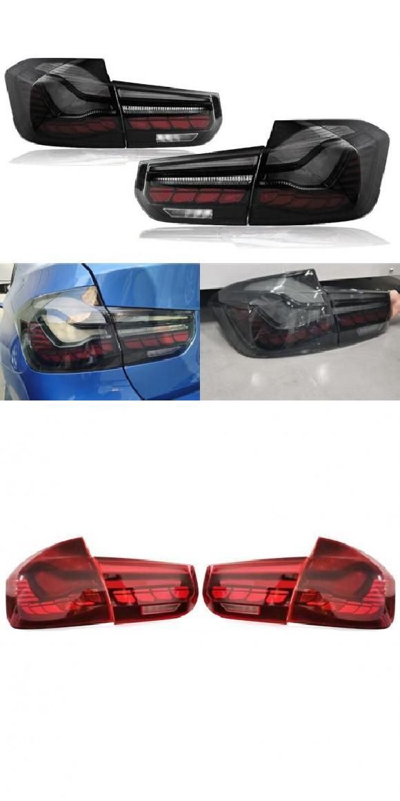 リア テールライト 適用: BMW 3シリーズ F30 M3 F80 2012-2019 テールライト テール ストップ フォグランプ リア 4ドラゴンスケール ブラック・4ドラゴンスケール レッド AL-MM-8424 AL
